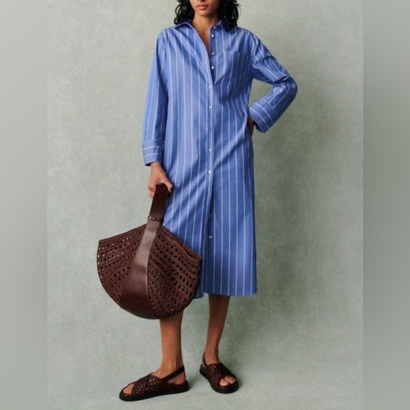 Sezane Dresses & Skirts - Sézane Tymea Midi Shirt Dress FR38/US6